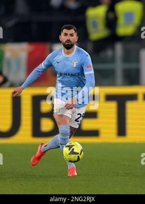 Waalwijk, Niederlande. 17. Februar 2023. ROM - Elseid Hysay von SS Lazio während der italienischen Serie Ein Spiel zwischen SS Lazio und Atalanta BC im Stadion Olimpico am 11. Februar 2023 in Rom, Italien. AP | niederländische Höhe | GERRIT VON KÖLN Kredit: ANP/Alamy Live News Stockfoto