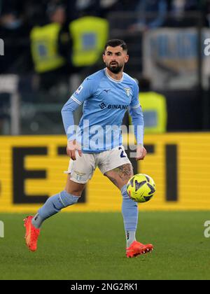 Waalwijk, Niederlande. 17. Februar 2023. ROM - Elseid Hysay von SS Lazio während der italienischen Serie Ein Spiel zwischen SS Lazio und Atalanta BC im Stadion Olimpico am 11. Februar 2023 in Rom, Italien. AP | niederländische Höhe | GERRIT VON KÖLN Kredit: ANP/Alamy Live News Stockfoto