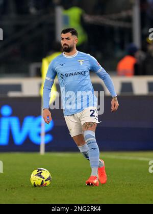 Waalwijk, Niederlande. 17. Februar 2023. ROM - Elseid Hysay von SS Lazio während der italienischen Serie Ein Spiel zwischen SS Lazio und Atalanta BC im Stadion Olimpico am 11. Februar 2023 in Rom, Italien. AP | niederländische Höhe | GERRIT VON KÖLN Kredit: ANP/Alamy Live News Stockfoto