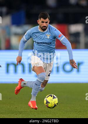 Waalwijk, Niederlande. 17. Februar 2023. ROM - Elseid Hysay von SS Lazio während der italienischen Serie Ein Spiel zwischen SS Lazio und Atalanta BC im Stadion Olimpico am 11. Februar 2023 in Rom, Italien. AP | niederländische Höhe | GERRIT VON KÖLN Kredit: ANP/Alamy Live News Stockfoto