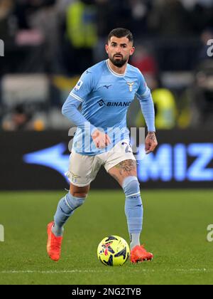 Waalwijk, Niederlande. 17. Februar 2023. ROM - Elseid Hysay von SS Lazio während der italienischen Serie Ein Spiel zwischen SS Lazio und Atalanta BC im Stadion Olimpico am 11. Februar 2023 in Rom, Italien. AP | niederländische Höhe | GERRIT VON KÖLN Kredit: ANP/Alamy Live News Stockfoto