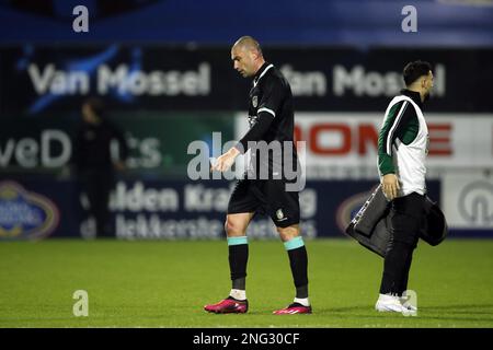 Waalwijk, Niederlande. 17. Februar 2023. WAALWIJK - (lr) während des niederländischen Premier-League-Spiels zwischen RKC Waalwijk und Fortuna Sittard im Mandemakers Stadium am 17. Februar 2023 in Waalwijk, Niederlande. ANP BART STOUTJESDYK Credit: ANP/Alamy Live News Stockfoto