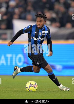 Waalwijk, Niederlande. 17. Februar 2023. ROM - Ademola Lookman von Atalanta Bergamo während der italienischen Serie Ein Spiel zwischen SS Lazio und Atalanta BC im Stadion Olimpico am 11. Februar 2023 in Rom, Italien. AP | niederländische Höhe | GERRIT VON KÖLN Kredit: ANP/Alamy Live News Stockfoto