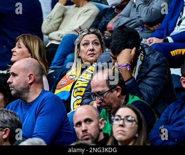 Badalona, Spanien. 17. Februar 2023. Spanisches King´s Cup Basketballspiel gegen CB Canarias und Gran Canaria, im Badalona Olympic Pavilion, 17. Februar 2023 900/Cordon Press Credit: CORDON PRESS/Alamy Live News Stockfoto