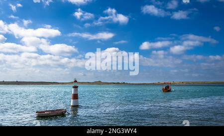 Landschaft von Oualidia, einem Dorf an Marokkos Atlantikküste in der Region Casablanca-Settat und an der Grenze von Merrakch-Asfi. Stockfoto