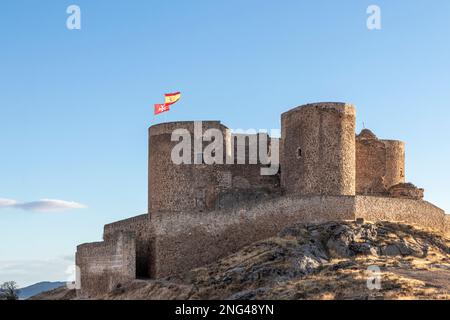 Castillo de la Muela in der Gemeinde Consuegra Castilla-La Mancha Stockfoto