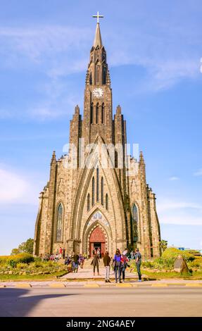 Steinkirche in canela rio grande do sul Stockfoto
