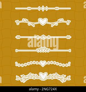 Minimale botanische Hochzeitsrahmenelemente auf weißem Hintergrund. Kranz, Blumen. Blattzweige in handgezeichnetem Muster. Blattkunstdesign für Stock Vektor