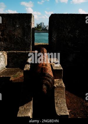 Blick auf die Burg auf Condado Puerto Rico Stockfoto