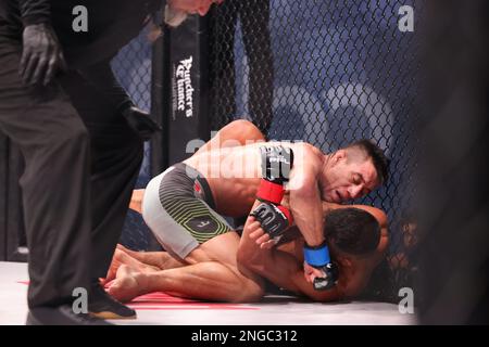 Orlando, Florida, USA. 17. Februar 2023. ORLANDO, Florida - Februar 17 Anthony Romero ist in Woche 4 der PFL Challenger Series am 17. Februar 2023 in den Universal Studios in Orlando, Florida, an der Spitze. (Kreditbild: © Aaron Litz/PX Imagens via ZUMA Press Wire) NUR REDAKTIONELLE VERWENDUNG! Nicht für den kommerziellen GEBRAUCH! Kredit: ZUMA Press, Inc./Alamy Live News Stockfoto