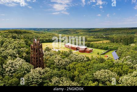 Der Zselic Star Park ist ein Observatorium in Südungarn. Unglaubliche, abgelegene Grünanlagen, was für ein toller Ort zum Wandern, Entspannen und die Sterne bei Nacht zu sehen Stockfoto