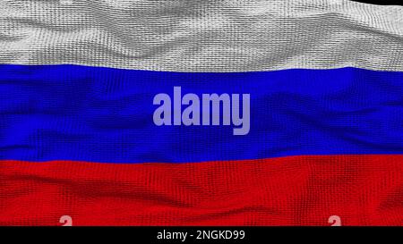 Die russische Flagge schwenkt. Computergeneriertes 3D-Rendering Stockfoto
