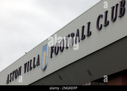 Birmingham, Großbritannien. 18. Februar 2023 Ein allgemeiner Blick auf den Boden vor dem Spiel der Premier League in Villa Park, Birmingham. Der Bildausdruck sollte lauten: Darren Staples/Sportimage Credit: Sportimage/Alamy Live News Stockfoto