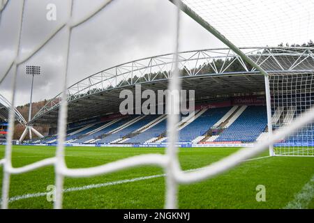 Huddersfield, Großbritannien. 18. Februar 2023. Allgemeiner Überblick vor dem Sky Bet Championship-Spiel Huddersfield Town vs Birmingham City im John Smith's Stadium, Huddersfield, Großbritannien, 18. Februar 2023 (Foto von Ben Roberts/News Images) in Huddersfield, Großbritannien, am 2./18. Februar 2023. (Foto: Ben Roberts/News Images/Sipa USA) Guthaben: SIPA USA/Alamy Live News Stockfoto