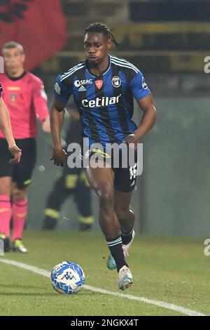 Pisa, Italien. 17. Februar 2023. Idrissa Toure' (Pisa) während des AC Pisa vs Venezia FC, italienisches Fußballspiel der Serie B in Pisa, Italien, Februar 17 2023 Kredit: Independent Photo Agency/Alamy Live News Stockfoto