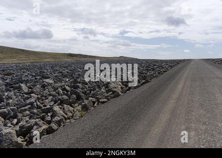 Stone Run außerhalb von Stanley - die Falklandinseln Stockfoto