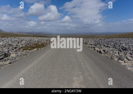 Stone Run außerhalb von Stanley - die Falklandinseln Stockfoto