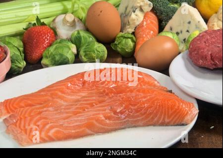 Ketogene Diät Stockfoto