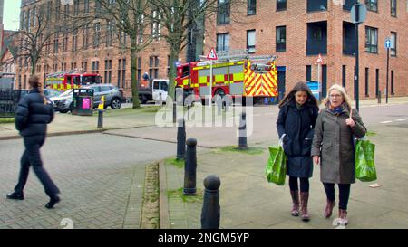 Feuerwehrwagen von Vorfall partick Stockfoto