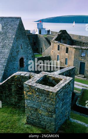 Charles Fort im Küstenhafen in Kinsale, Republik Irland. Stockfoto