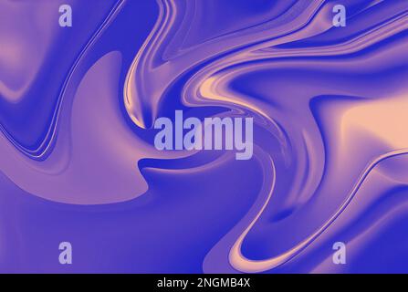 Holographischer abstrakter Hintergrund. Neonblau und Lila Tapete. Retro-Vintage 80s - 90s Hintergrund. Stockfoto