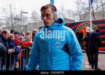 12-02-2023: Sport: Heerenveen gegen Feyenoord HEERENVEEN, NIEDERLANDE - FEBRUAR 12: Marcus Holmgren Pedersen (Feyenoord Rotterdam) während der Eredivisie Stockfoto