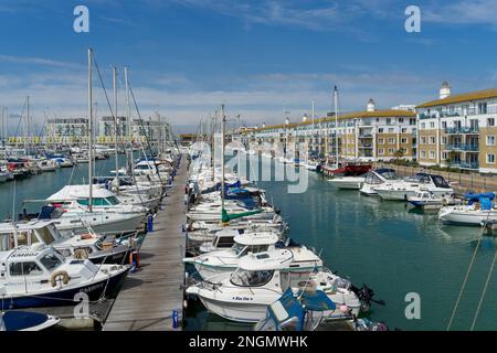 BRIGHTON, Sussex/UK - 31. August: Blick von Brighton Marina in Brighton, East Sussex am 31. August 2019 Stockfoto