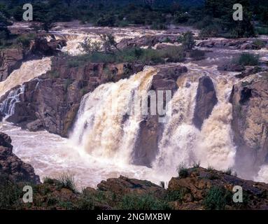 Hogenakkal Water Falls, Tamil Nadu, Indien Stockfoto