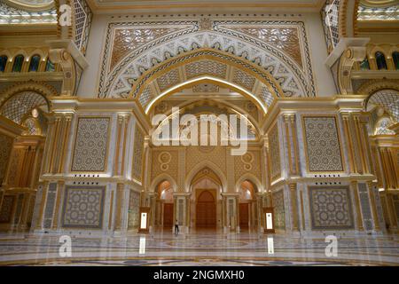 Qasr Al Watan, Präsidentenpalast, Innenfoto, Abu Dhabi Stadt, Emirat Abu Dhabi, Vereinigte Arabische Emirate Stockfoto