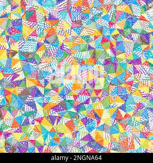Niedriger Hintergrund für Polyskizzen. Erstaunliches quadratisches Muster. Schöner abstrakter Hintergrund. Vektordarstellung. Stock Vektor