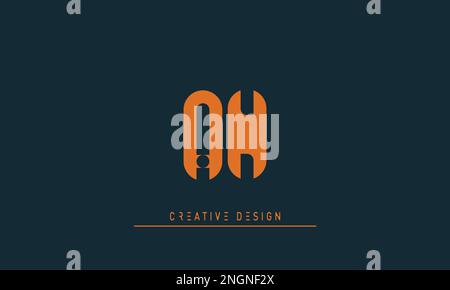 Buchstaben Buchstaben Initialen Monogramm Logo AN,NA Stock Vektor