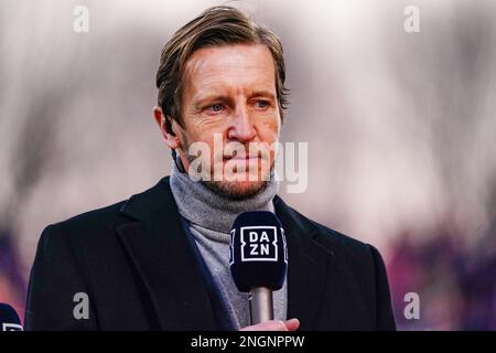 Monza, Italien. 18. Februar 2023. Massimo Ambrosini (DAZN) während der italienischen Meisterschaft Ein Fußballspiel zwischen AC Monza und AC Mailand am 18. Februar 2023 im U-Power Stadium in Monza, Italien. Kredit: Luca Rossini/Alamy Live News Stockfoto