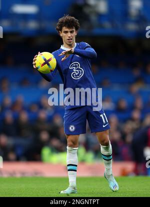 London, Großbritannien. 18. Februar 2023. Joao Felix von Chelsea während des Premier League-Spiels auf der Stamford Bridge, London. Der Bildausdruck sollte lauten: David Klein/Sportimage Credit: Sportimage/Alamy Live News Stockfoto