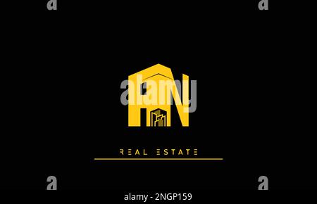 Immobilienbriefe Initialen Monogramm Logo AN , NA Stock Vektor