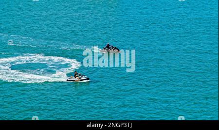 Cape Canaveral, Florida - 29. Januar 2023: Cape Canaveral ist die Heimat von Port Canaveral, einem der geschäftigsten Kreuzfahrthäfen der Welt, und ist Teil eines Stockfoto