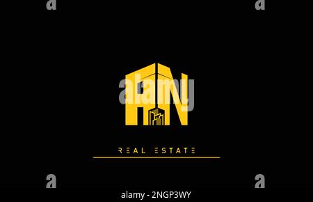 Immobilienbriefe Initialen Monogramm Logo AN , NA Stock Vektor