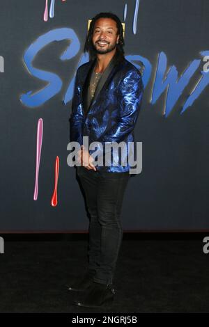 LOS ANGELES - 15. FEBRUAR: Brandon Jay McLaren bei der Snowfall Series Six Premiere im Ted Mann Theater am 15. Februar 2023 in Los Angeles, Kalifornien Stockfoto