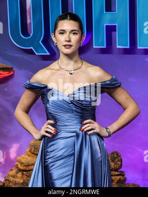 London, Großbritannien. 16. Februar 2023. Chiara King war beim UK Gala Screening von „Ant-man and the Wasp: Quantumania“ beim BFI IMAX in London. Kredit: SOPA Images Limited/Alamy Live News Stockfoto