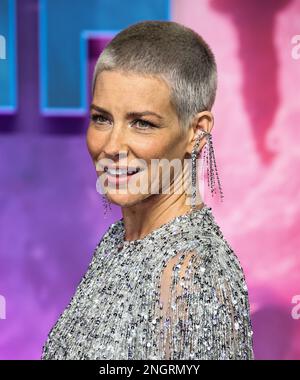London, Großbritannien. 16. Februar 2023. Evangeline Lilly war beim UK Gala Screening von „Ant-man and the Wasp: Quantumania“ beim BFI IMAX in London. Kredit: SOPA Images Limited/Alamy Live News Stockfoto