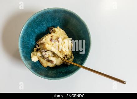 Brot- und Butterpudding Stockfoto