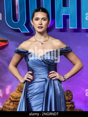 London, Großbritannien. 16. Februar 2023. Chiara King war beim UK Gala Screening von „Ant-man and the Wasp: Quantumania“ beim BFI IMAX in London. (Foto: Brett Cove/SOPA Images/Sipa USA) Guthaben: SIPA USA/Alamy Live News Stockfoto