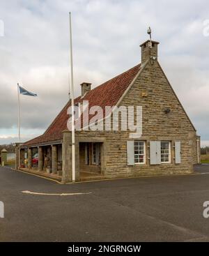 RAF Troy Wood Scotlands Top Secret Bunker ist eine streng geheime Kommandozentrale als Reaktion auf einen Atomkrieg mit Russland in Fife, Schottland Stockfoto