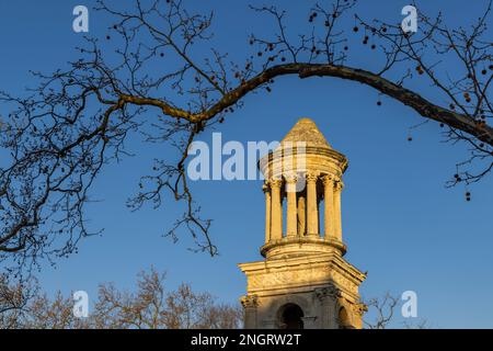 Mausoleum von Glanum, archäologische Ausgrabungsstätte von Glanum in der Nähe von Saint-Remy-de-Provence, Provence, Frankreich Stockfoto