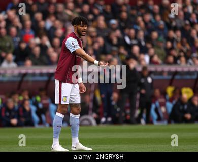 Birmingham, Großbritannien. 18. Februar 2023. Tyrone Mings (AV) beim Spiel Aston Villa gegen Arsenal EPL am 18. Februar 2023 im Villa Park, Birmingham, Großbritannien. Kredit: Paul Marriott/Alamy Live News Stockfoto