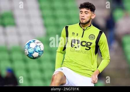 18-02-2023: Sport: Groningen gegen Emmen GRONINGEN, NIEDERLANDE - FEBRUAR 18: Ricardo Pepi (FC Groningen) während des Spiels Eredivisie FC Groningen und F. Stockfoto