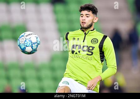 18-02-2023: Sport: Groningen gegen Emmen GRONINGEN, NIEDERLANDE - FEBRUAR 18: Ricardo Pepi (FC Groningen) während des Spiels Eredivisie FC Groningen und F. Stockfoto