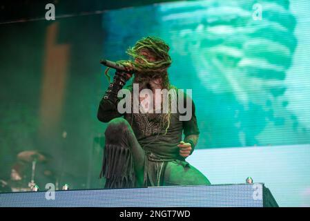 20. Juni 2019: Rob Zombie tritt auf dem Knotfest meets Hellfest Festival auf Stockfoto