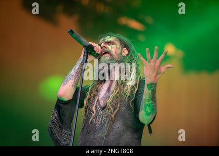 20. Juni 2019: Rob Zombie tritt auf dem Knotfest meets Hellfest Festival auf Stockfoto