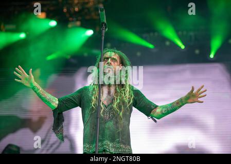 20. Juni 2019: Rob Zombie tritt auf dem Knotfest meets Hellfest Festival auf Stockfoto