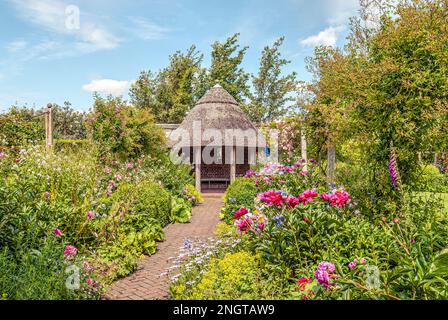 Masters Garden im Lord Leycester Hospital in Warwick, Warwickshire, England Stockfoto